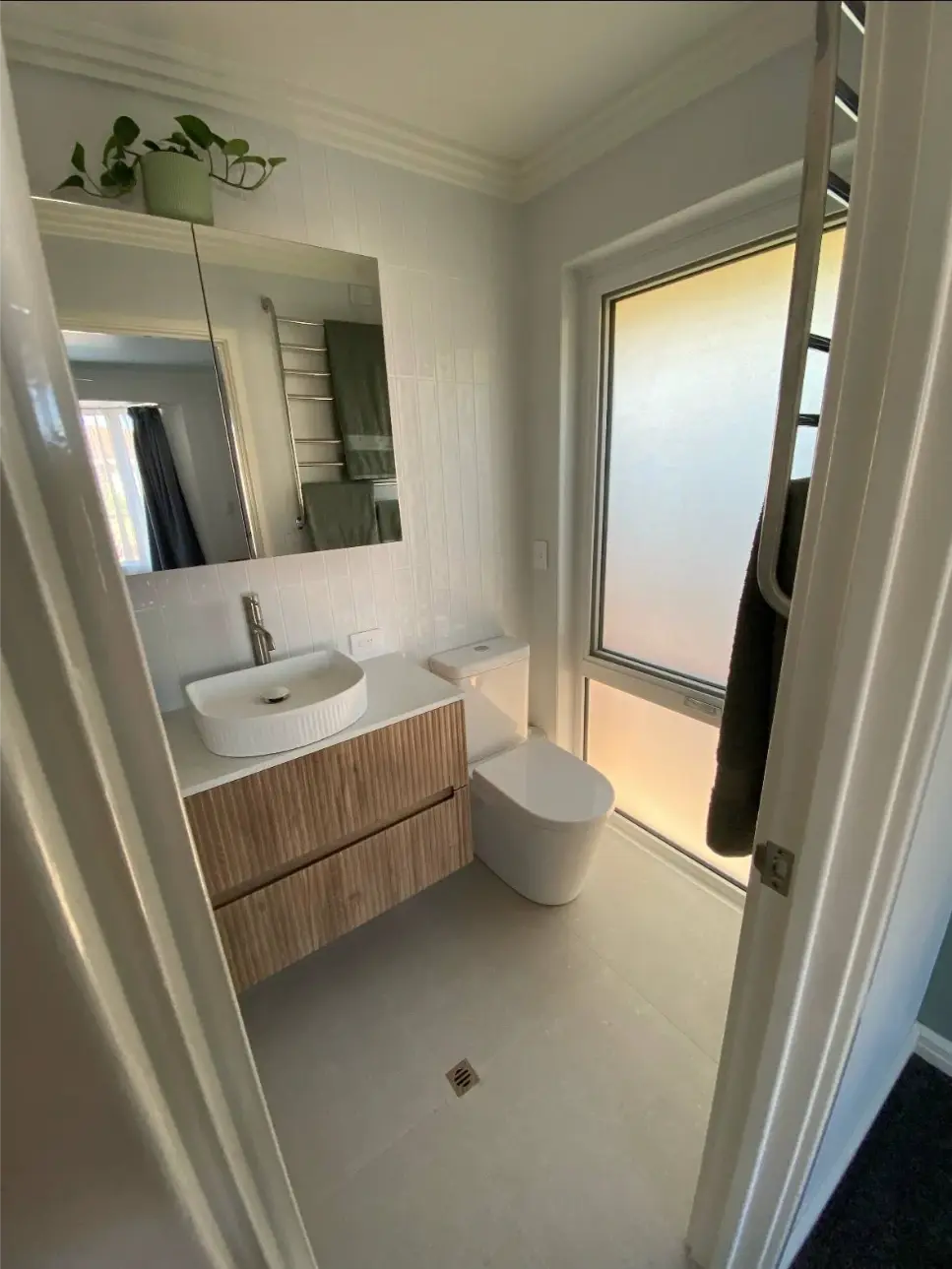 Complete bathroom transformation