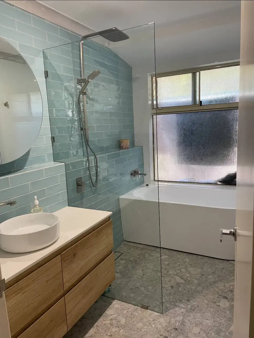 Complete bathroom renovation process