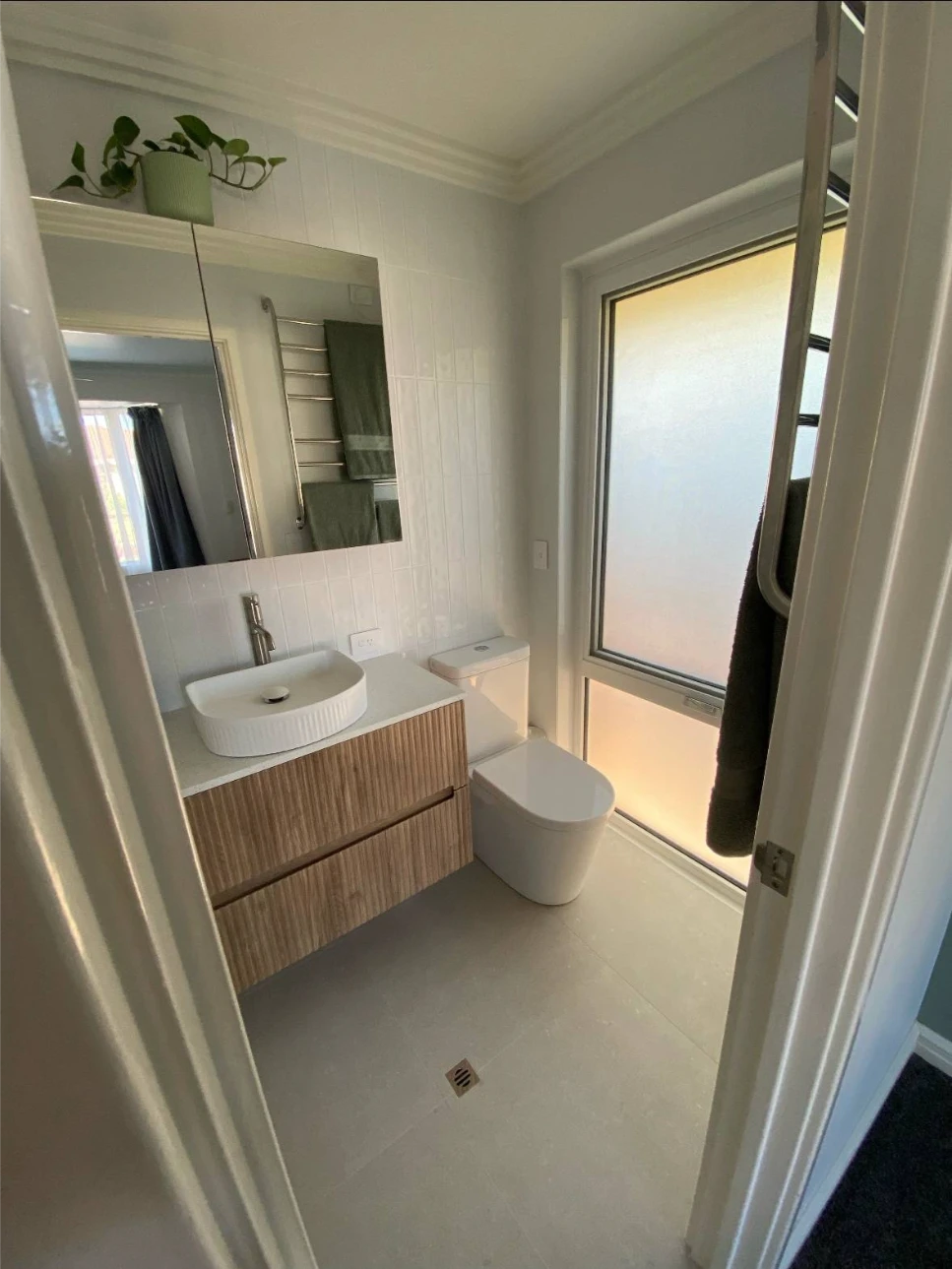 Small bathroom renovation process